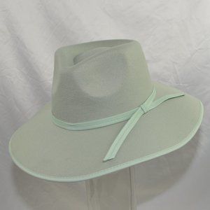 ig Wide Brim Felt Rancher Fedora Panama Bolero Hat Matching Hat Band & Trim